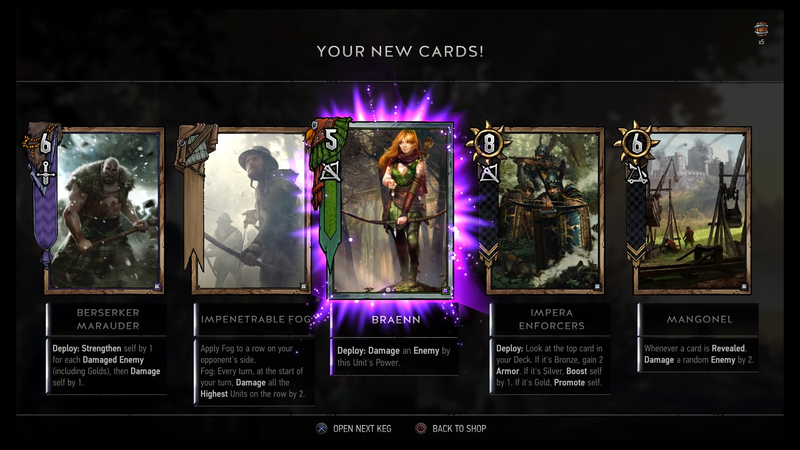Illustration for article titled Gwent Delivers The Witcher 3's War-Weary Fatalism In Elegant Card Form
